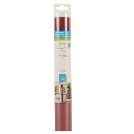 2005186: Cricut Premium Vinyl perm 30x120cm (Dark Red)
