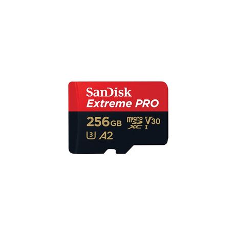 SANDISK EXTREME PRO MICROSDHC 256GB AND SD ADAPTER AND RESCUEPRO DELUXE A1 C10 V30 UHS I U3
