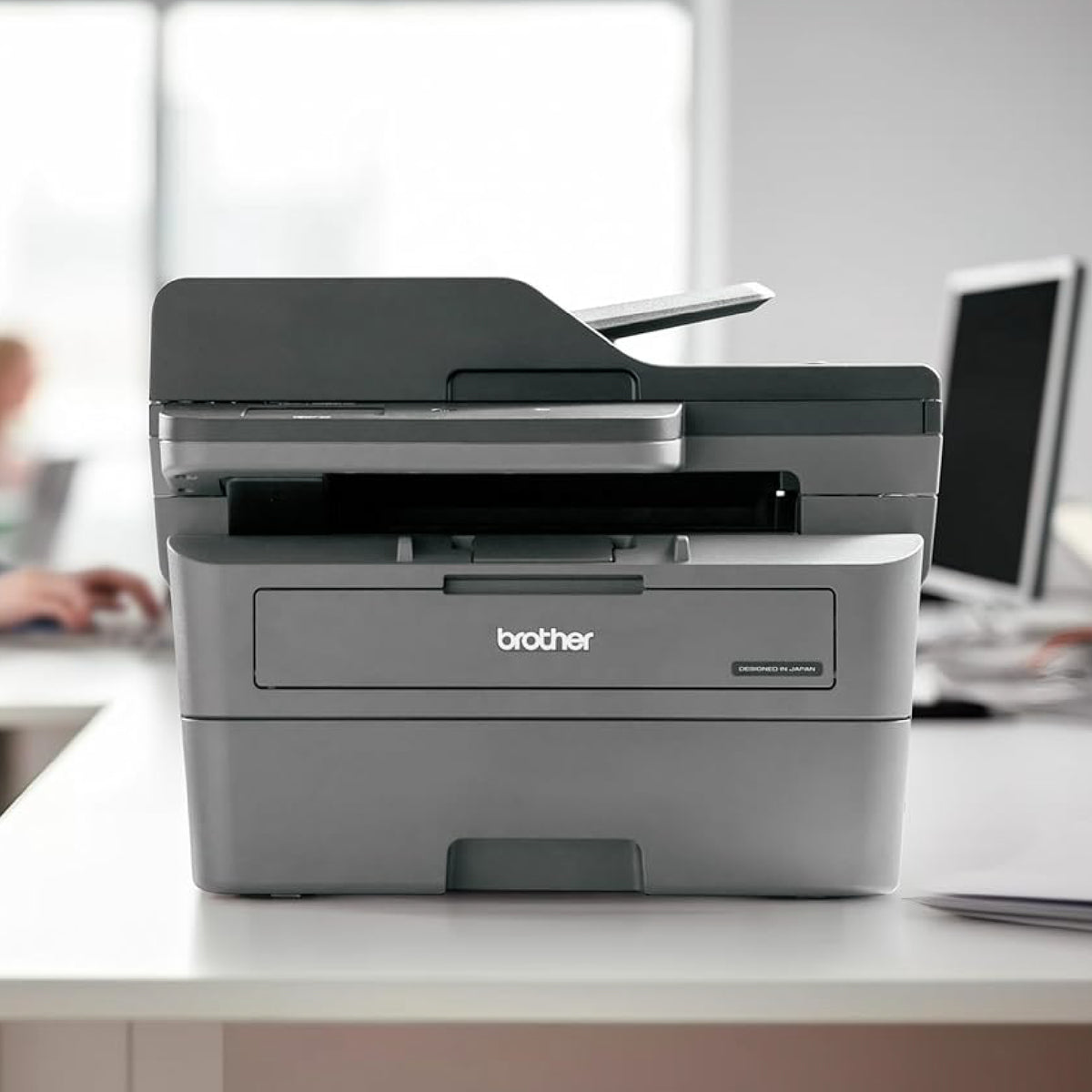 Brother Mid-Range Mono Laser MFC with Duplex printing and wired and wireless printing capabilities (5YR onsite)