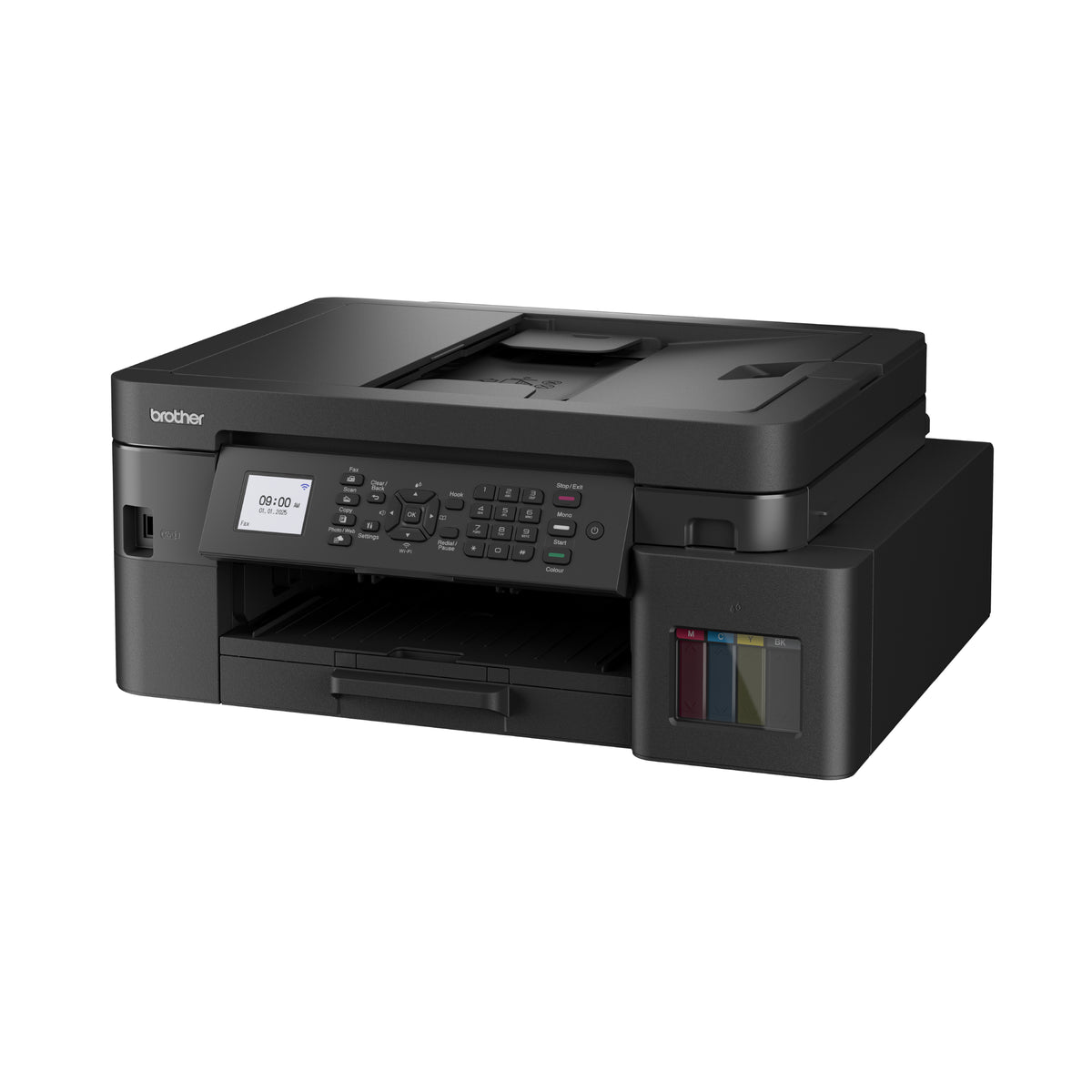 Brother Colour Ink Tank A4 4-IN-1 Print Copy Scan Fax/ USB/ Wired Wireless/ WiFi Direct/ Duplex Print only (5 YR / 50 000 Page Carry In Warranty)
