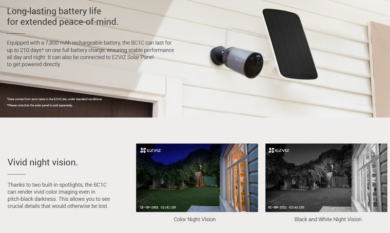 EZVIZ eLife (BC1C) 1080p Wire-Free WiFi Battery Security Camera