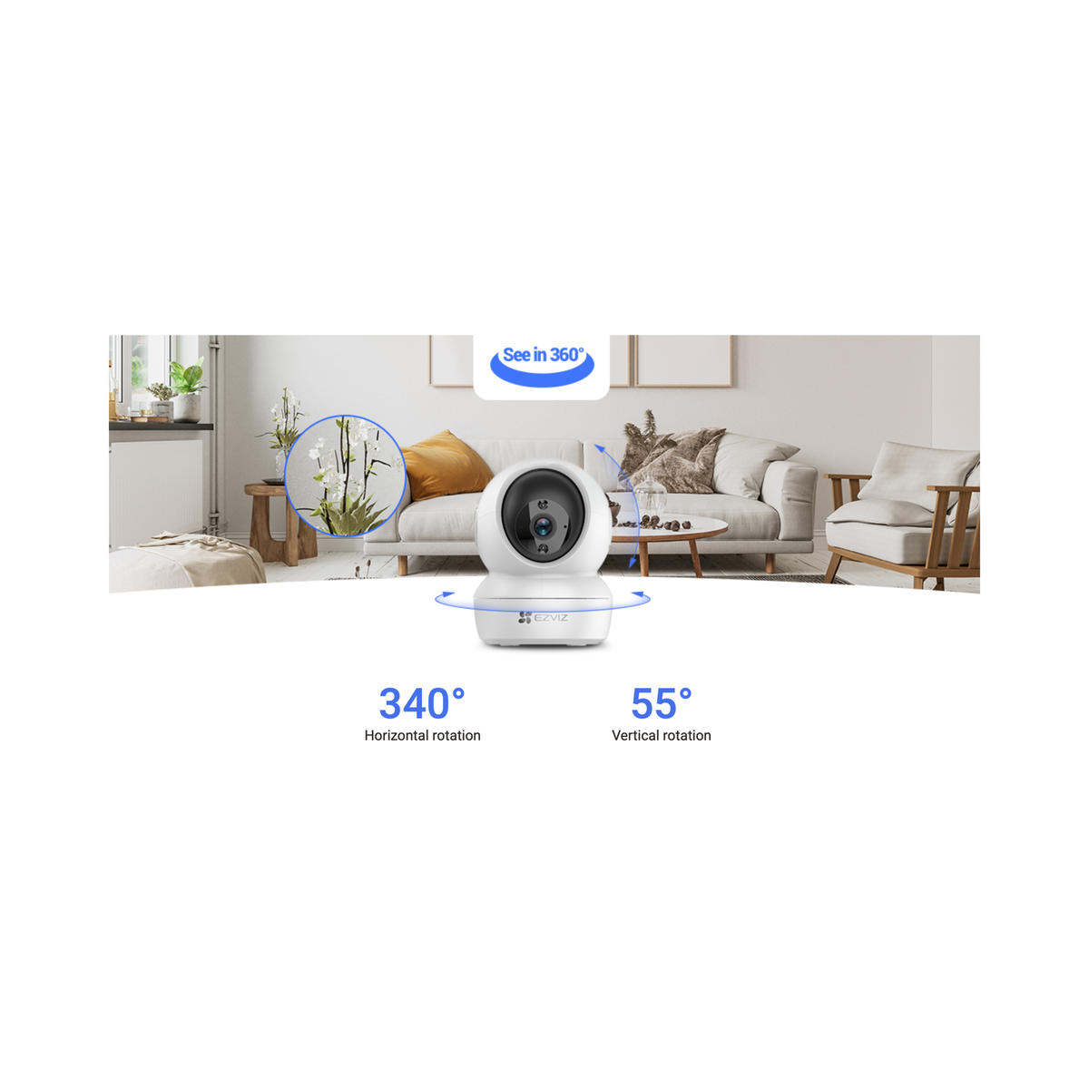 EZVIZ C6N 4MP Pan & Tilt Smart Home Camera