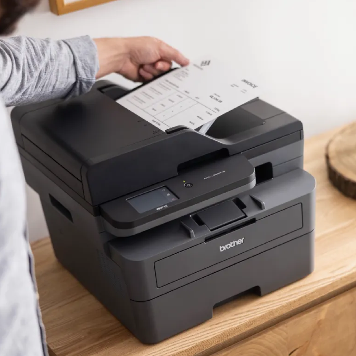 Brother Mid-Range Mono Laser MFC with Duplex printing and wired and wireless printing capabilities (5YR onsite)