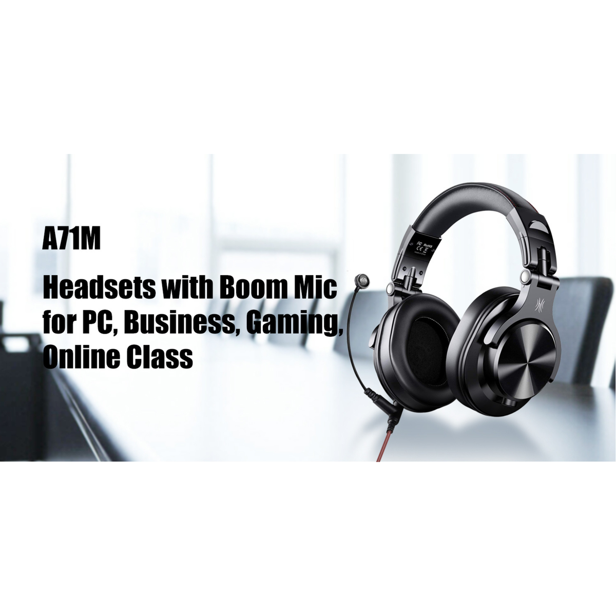 Oneodio Pro A71M Wired Headphones - Black