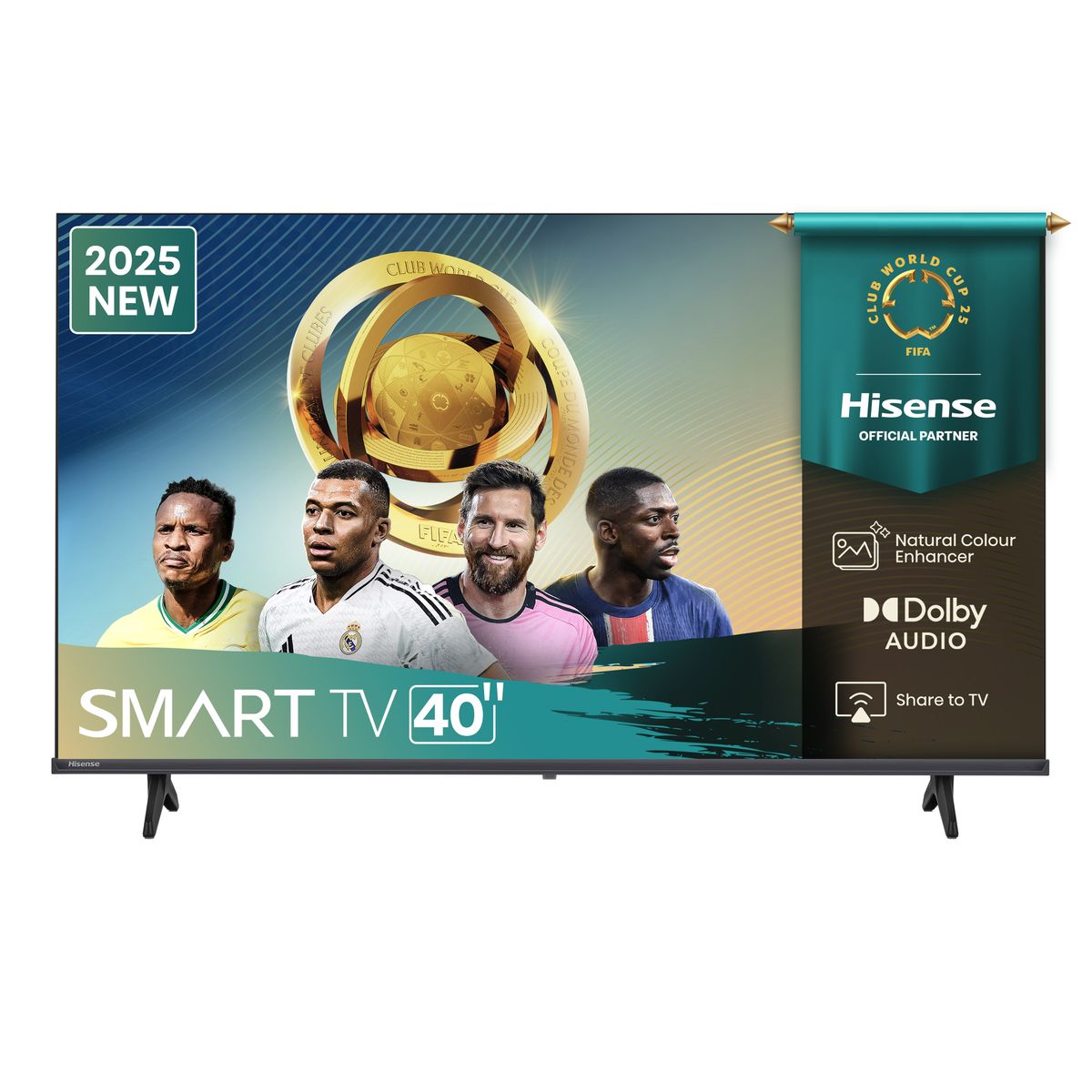 HISENSE LEDN40A4Q FHD 60hz SMART TV; Game Mode; Natural Colour Enhancer; Dolby Audio; Share to TV; Noise Reduction