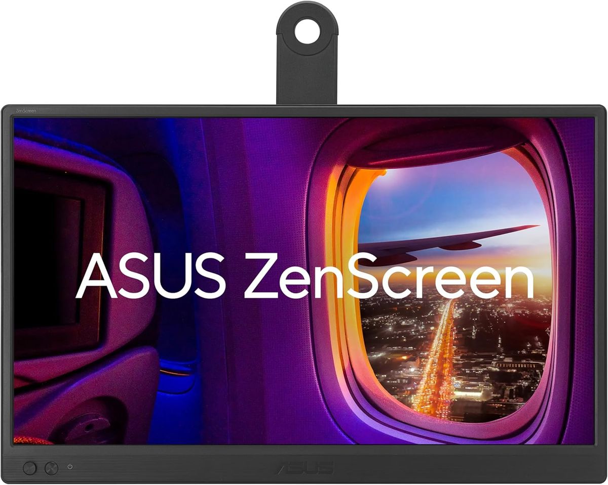 ASUS ZenScreen MB169CK Portable USB Monitor- 16 inch (15.6 inch viewable); Full HD; IPS; dual USB Type-C; Flicker Free; Blue Lig