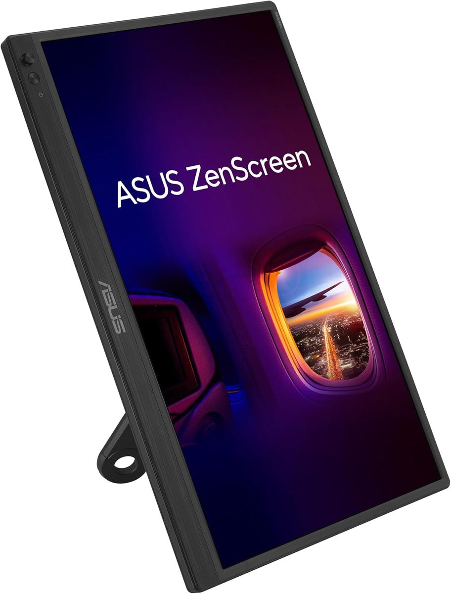 ASUS ZenScreen MB169CK Portable USB Monitor- 16 inch (15.6 inch viewable); Full HD; IPS; dual USB Type-C; Flicker Free; Blue Lig