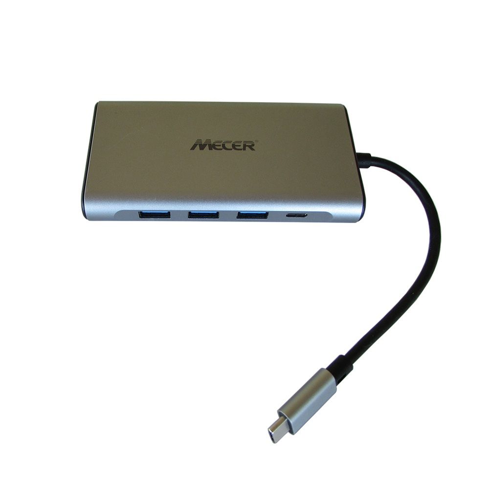 Type C Universal Docking Station W/ VGA x1/ HDMI x1/ USB3.0 x3/ TF&SD/ RJ45 x1/ Audio Jack/ PD Support up to 100W/ cable in15cm.