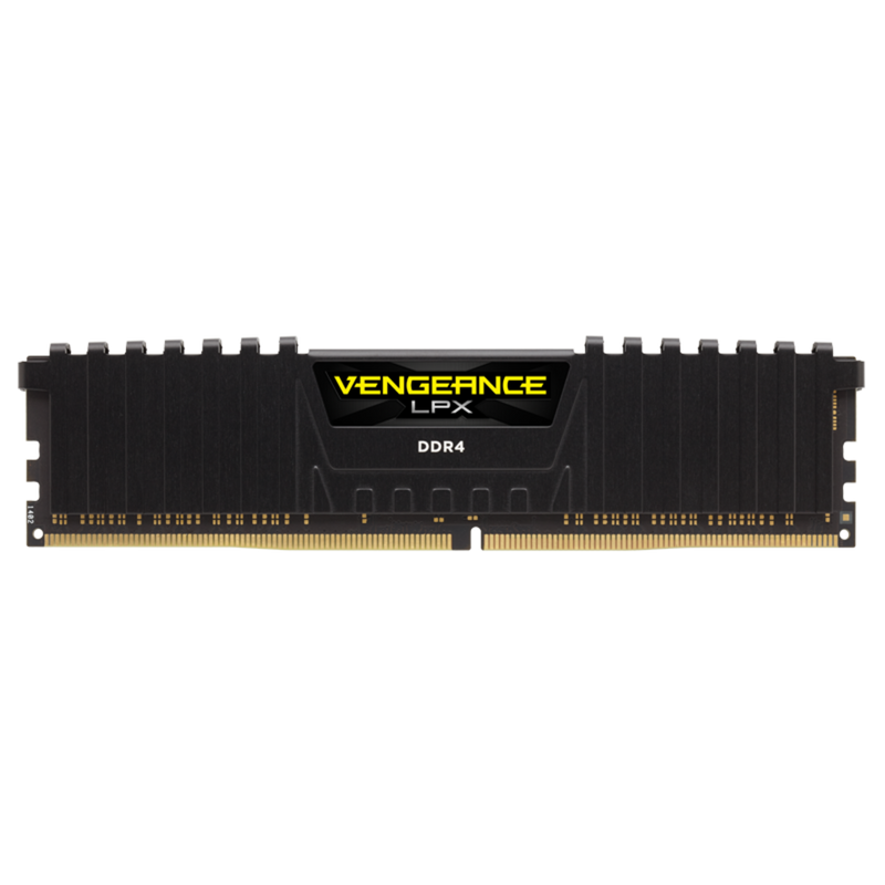 Corsair VENGEANCE® LPX 16GB (1 x 16GB) DDR4 DRAM 3000MHz C16 Memory Kit; 16-20-20-38; 1.2V; Black