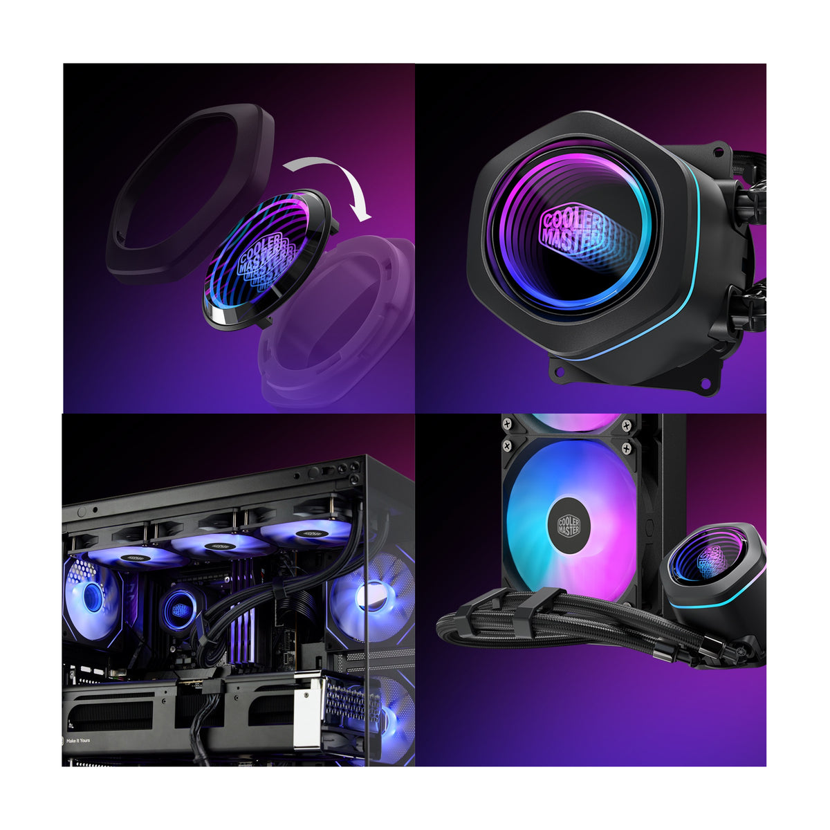 Cooler Master Master Liquid Core Nex 240 ARGB - Black