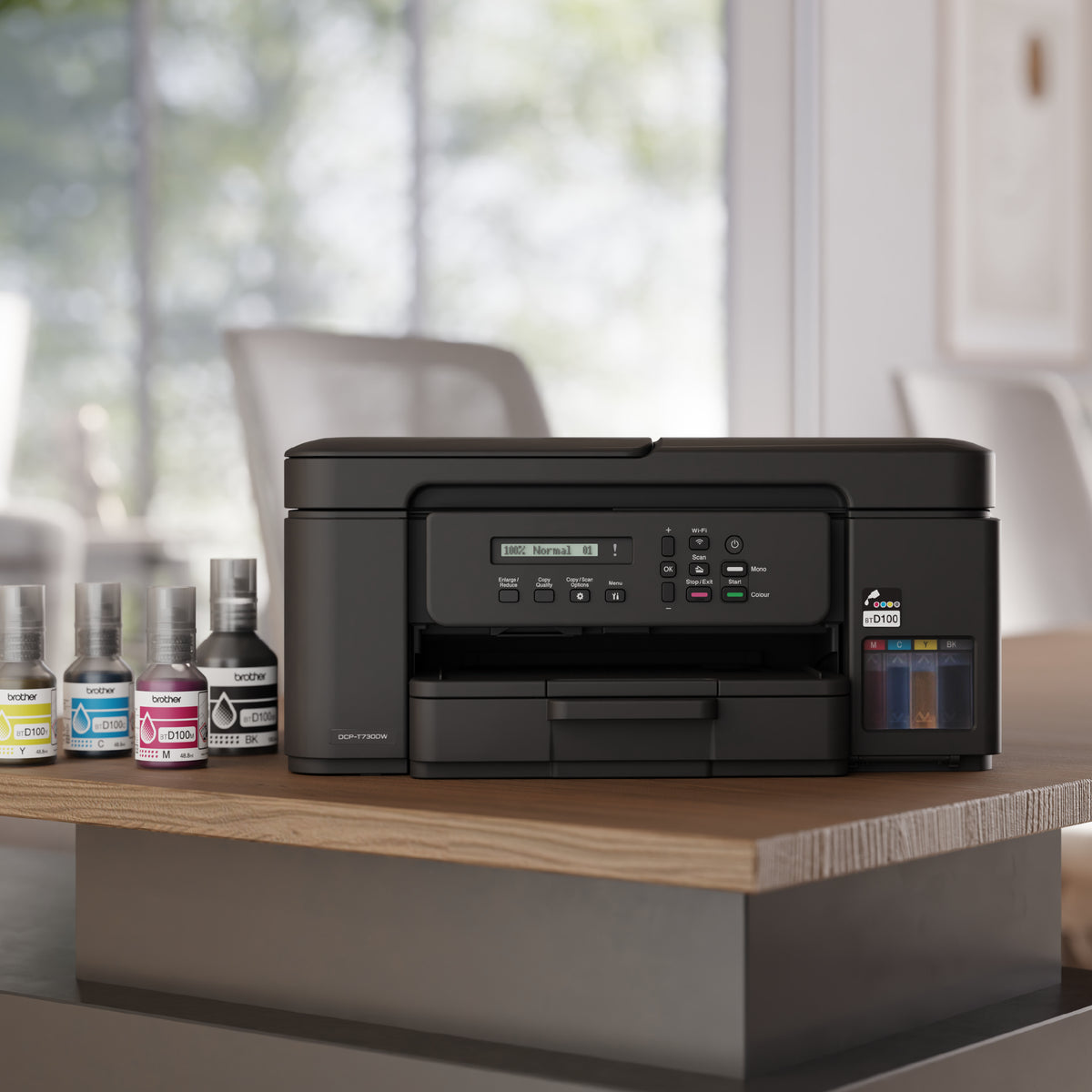 Brother DCP-T730DW 3-in-1 Ink Tank Printer with wireless networking capabilities/ duplex printing (5YR / 50 000 Page Carry In Warranty)