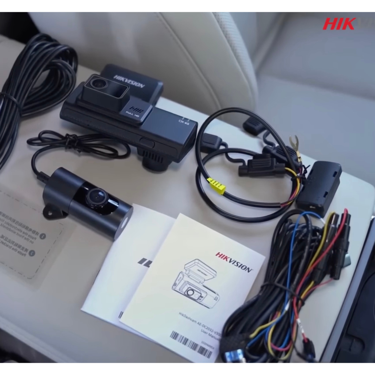 Hikvision V300 forward facing and cabin lens Dashcam