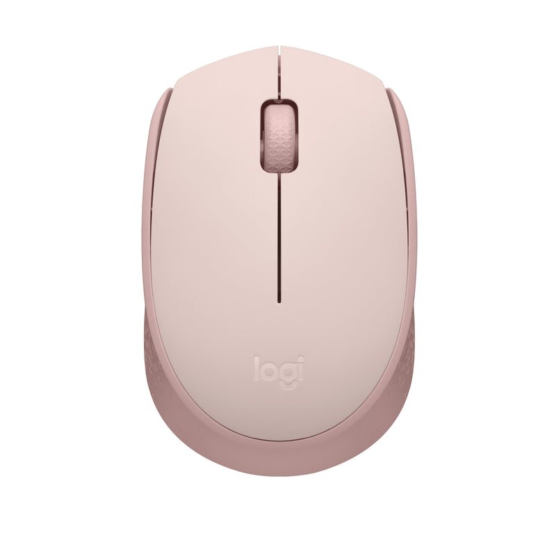 Logitech Wireless Mouse M171 (ROSE) Nano USB receiver 3 buttons optical tracking ratchet wheel 12-month battery life 10m range