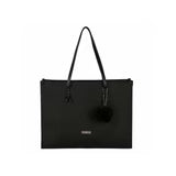 Supanova Pompom Ladies Laptop Bag Blk