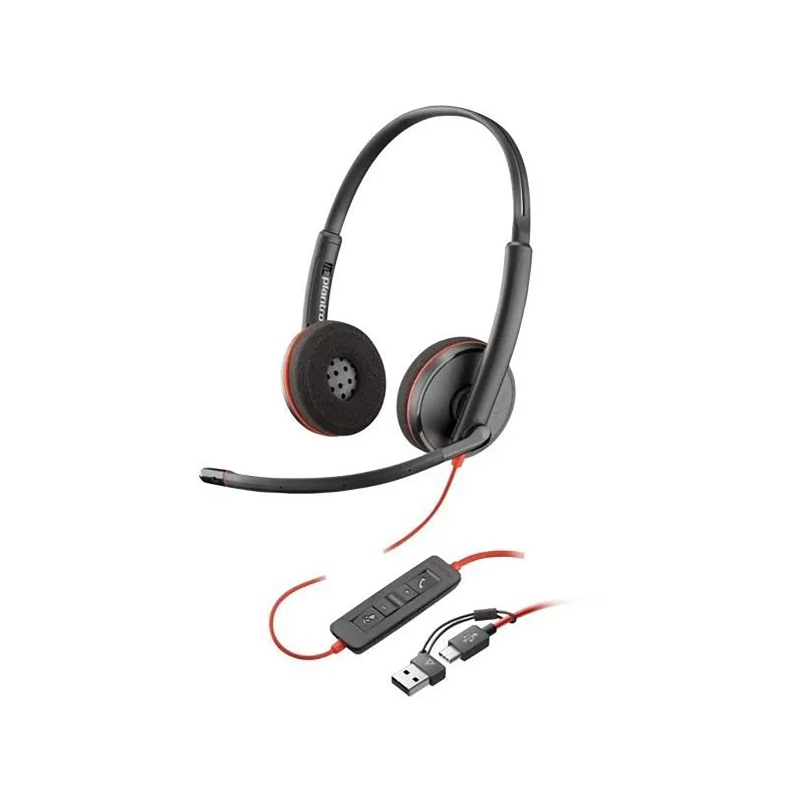 HP Poly Blackwire 3220 USB-C Wired Black Headset-0