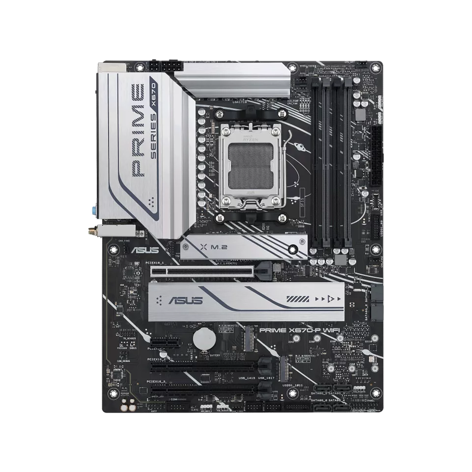 Asus AMD X670-P Ryzen AM5 ATX Prime Motherboard-0