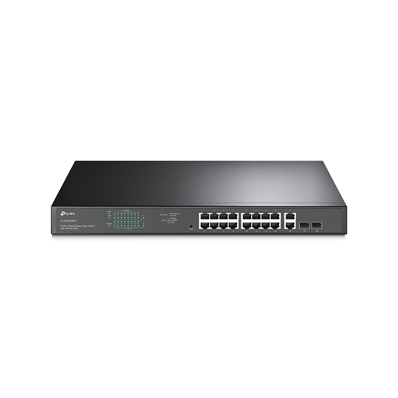TP-Link 18 Port Gigabit Smart POE Rackmount Switch-0