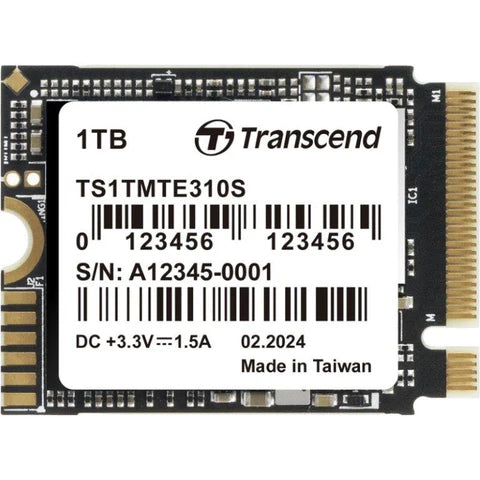 Transcend 1 TB MTE310S PCI-E GEN 4x4 M.2 2230 SSD 3D TLC - 5000 MB/s Read 3500 MB/s Write - 600 TBW