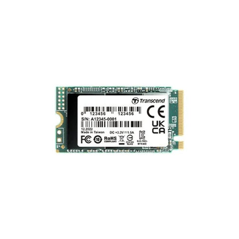 Transcend 256GB MTE400 M.2 NVME GEN 3X4 2242 SSD -DRAM LESS 3D TLC