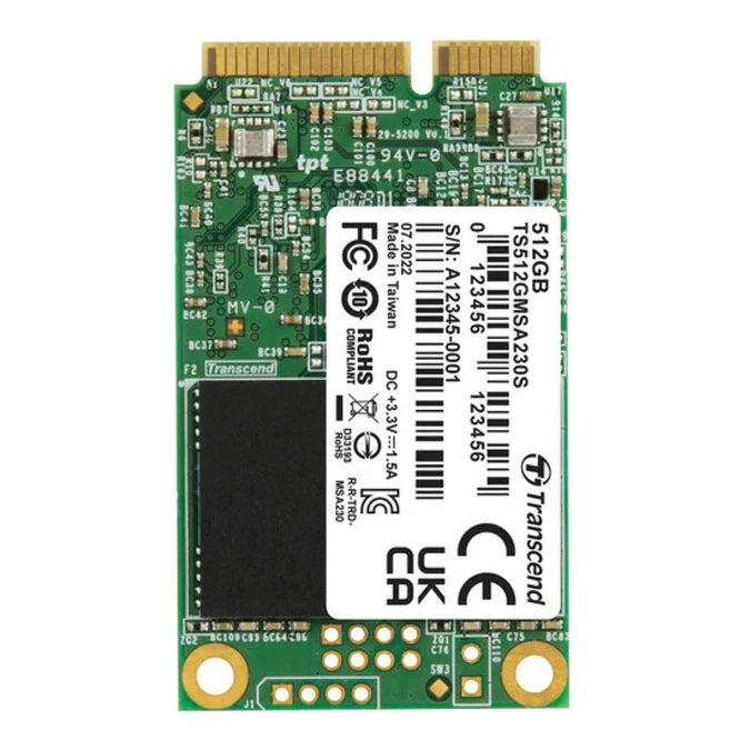 TRANSCEND 512GB MSA230 MSATA SSD