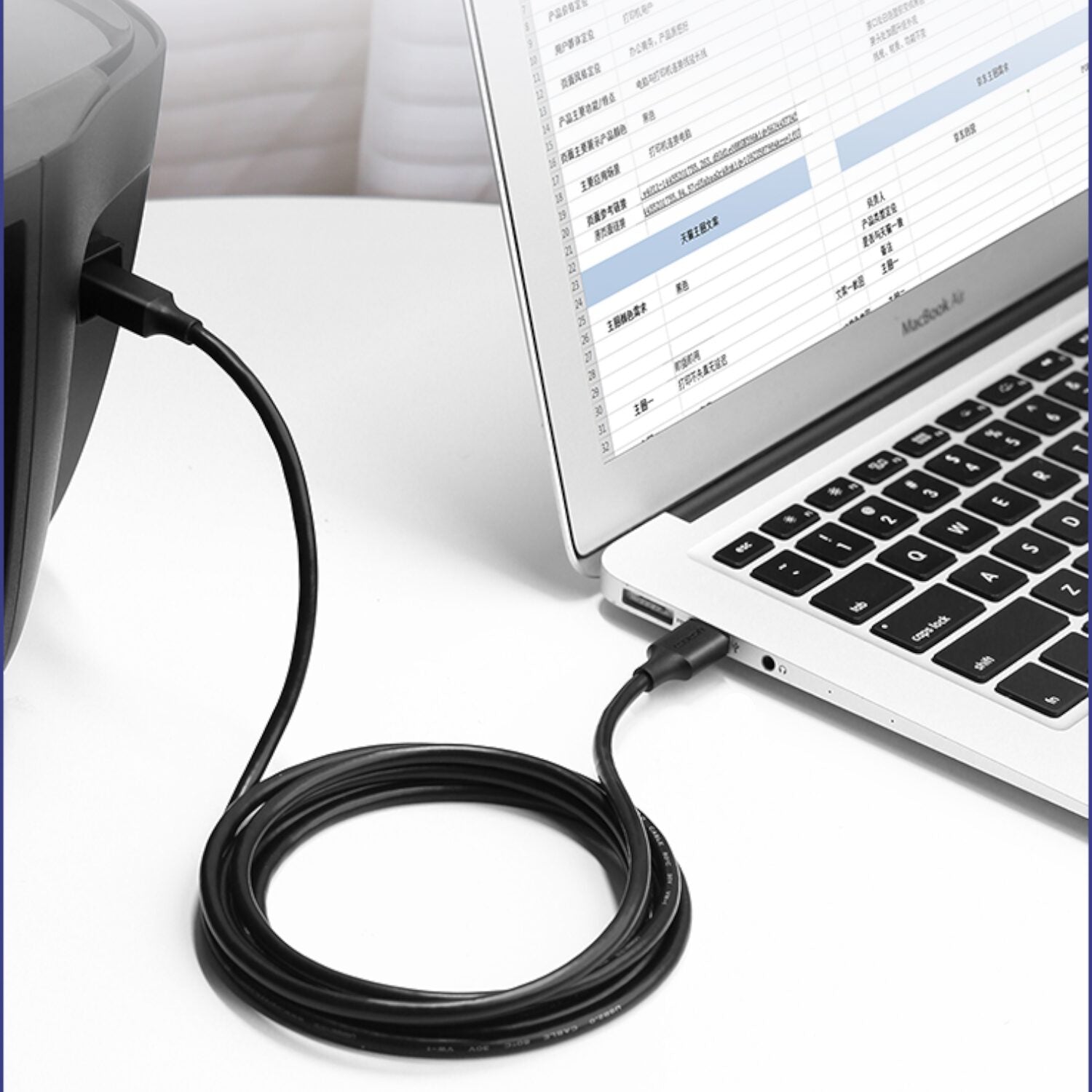 UGREEN US135 USB 2.0 to USB-B Printer Cable, 480Mbps - 1.5m-4