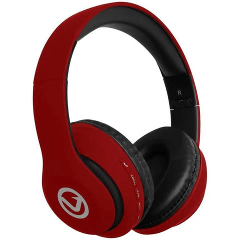 Volkano Impulse Series Bluetooth Headphones - Red