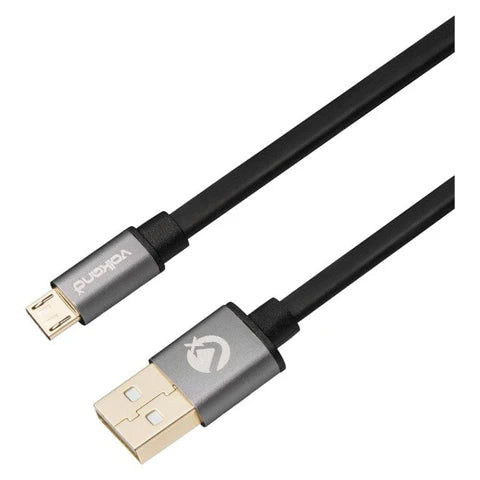 VolkanoX Couple series Micro USB premium twin pack 3meter charge/data cable - black