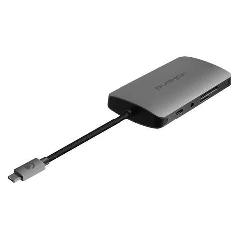 VolkanoX Core Multi series USB Type C  - HDMI + 3xUSB 3.0 + LAN + Card Reader + Audio + PD