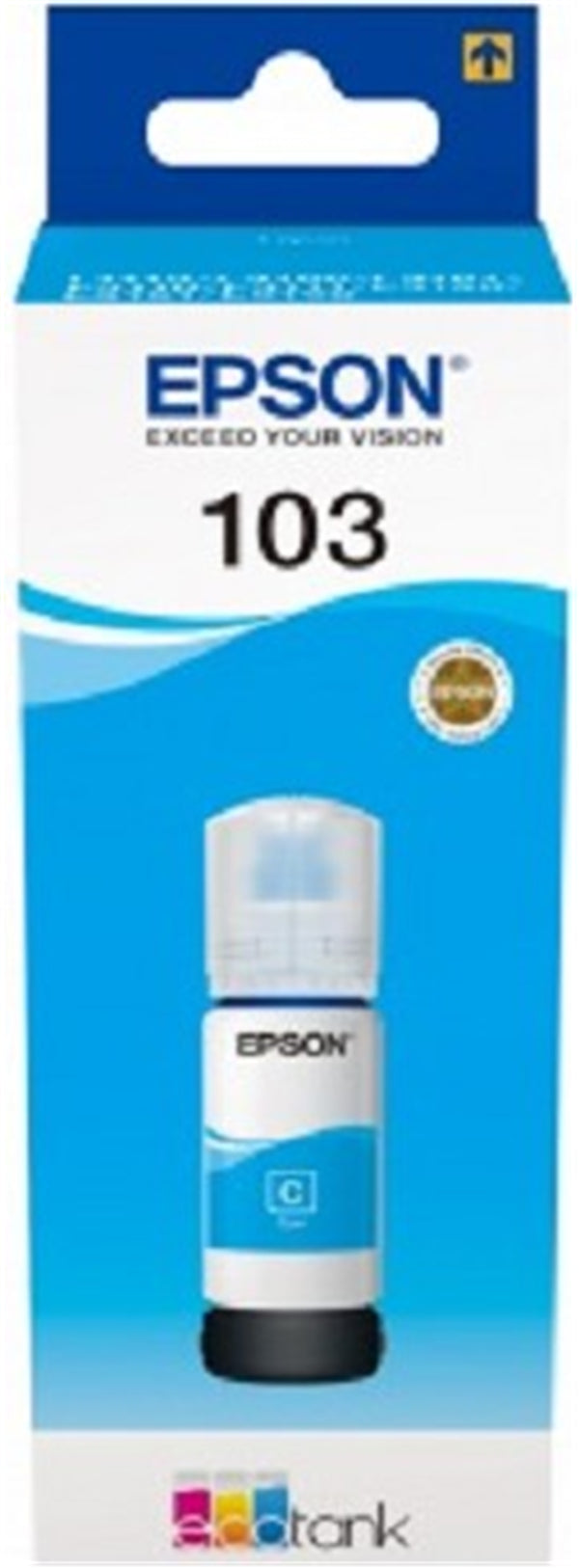 Ink Bottles Cyan 65ml EcoTank L5190 / L3111 / L1110 / L3150 / L3110 Epson 7500 pages