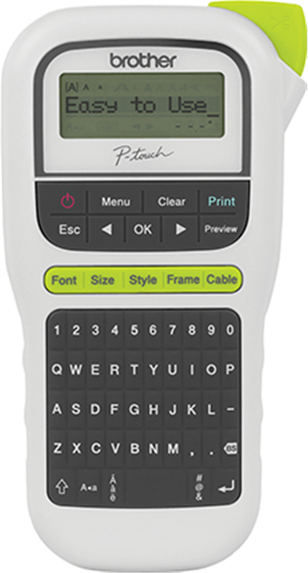 Brother P-Touch Handheld 2 line Label Printer/ 6-12MM tape