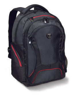 PORT DESIGNS COURCHEVEL 17.3′ BACKPACK CASE – BLACK AND RED - Platinum Selection