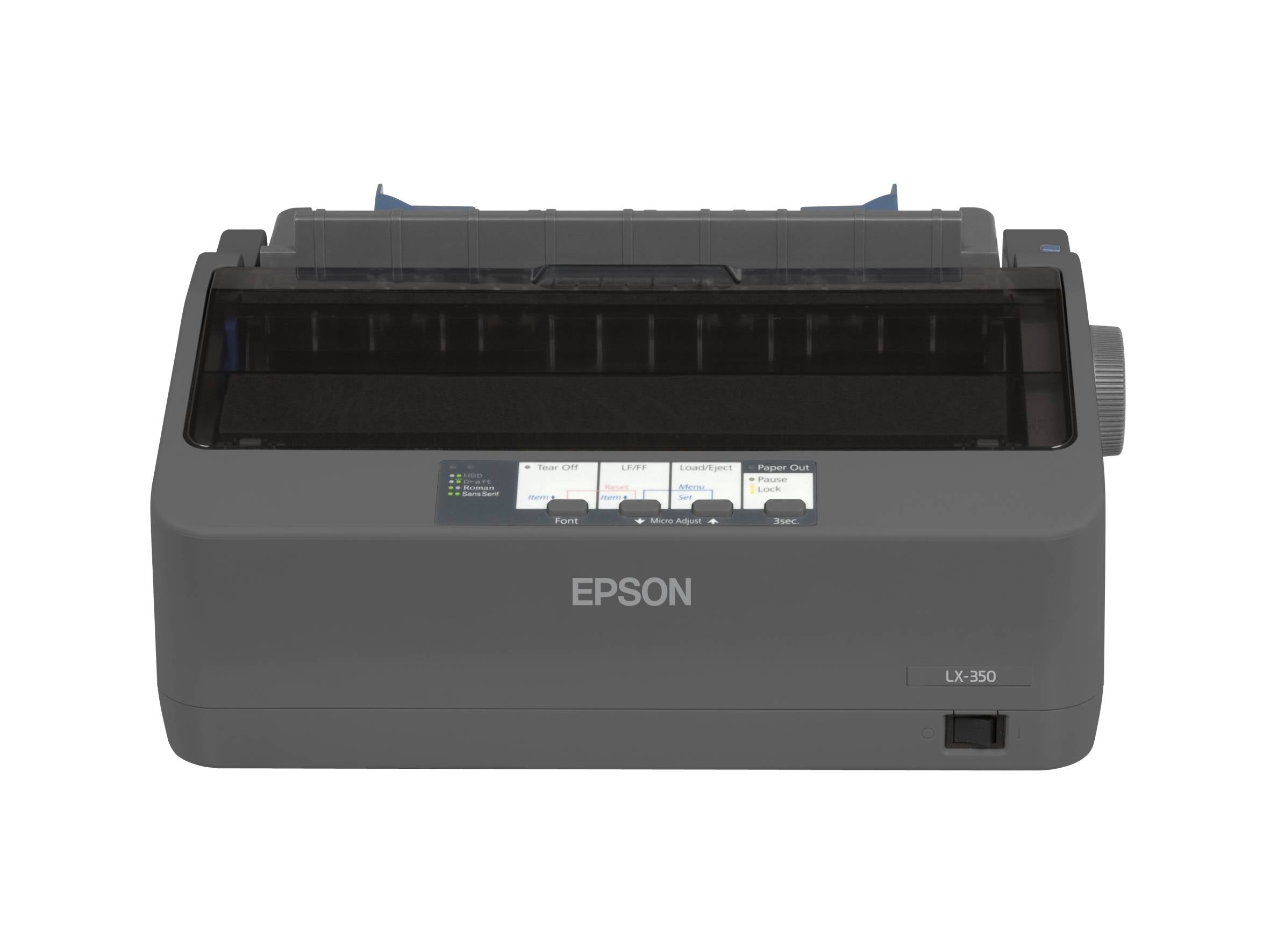 Epson LX-350; Dot Matrix Printers; Impact dot matrix; 80Â columns; 9 Needles; RS-232; Bidirectional parallel; USB 2.0 Type B