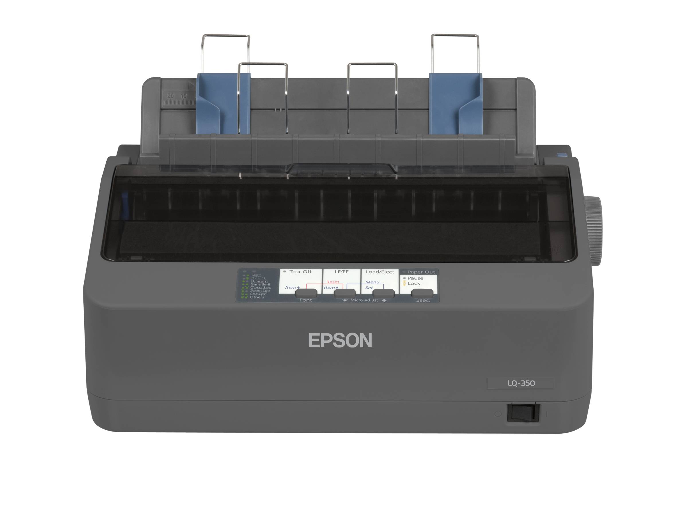 Epson LQ-350; Dot Matrix Printers; Impact dot matrix; 80Â columns; 24 Needles; RS-232; Bidirectional parallel; USB 2.0 Type  B