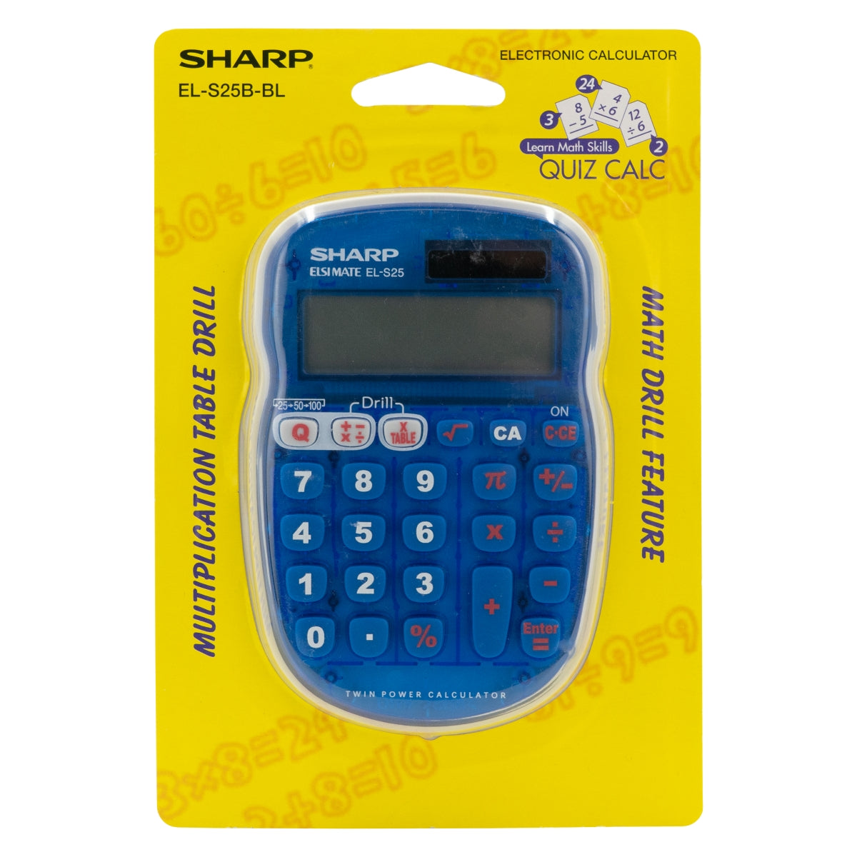 EL-S25Blue Calculator - Blister-0
