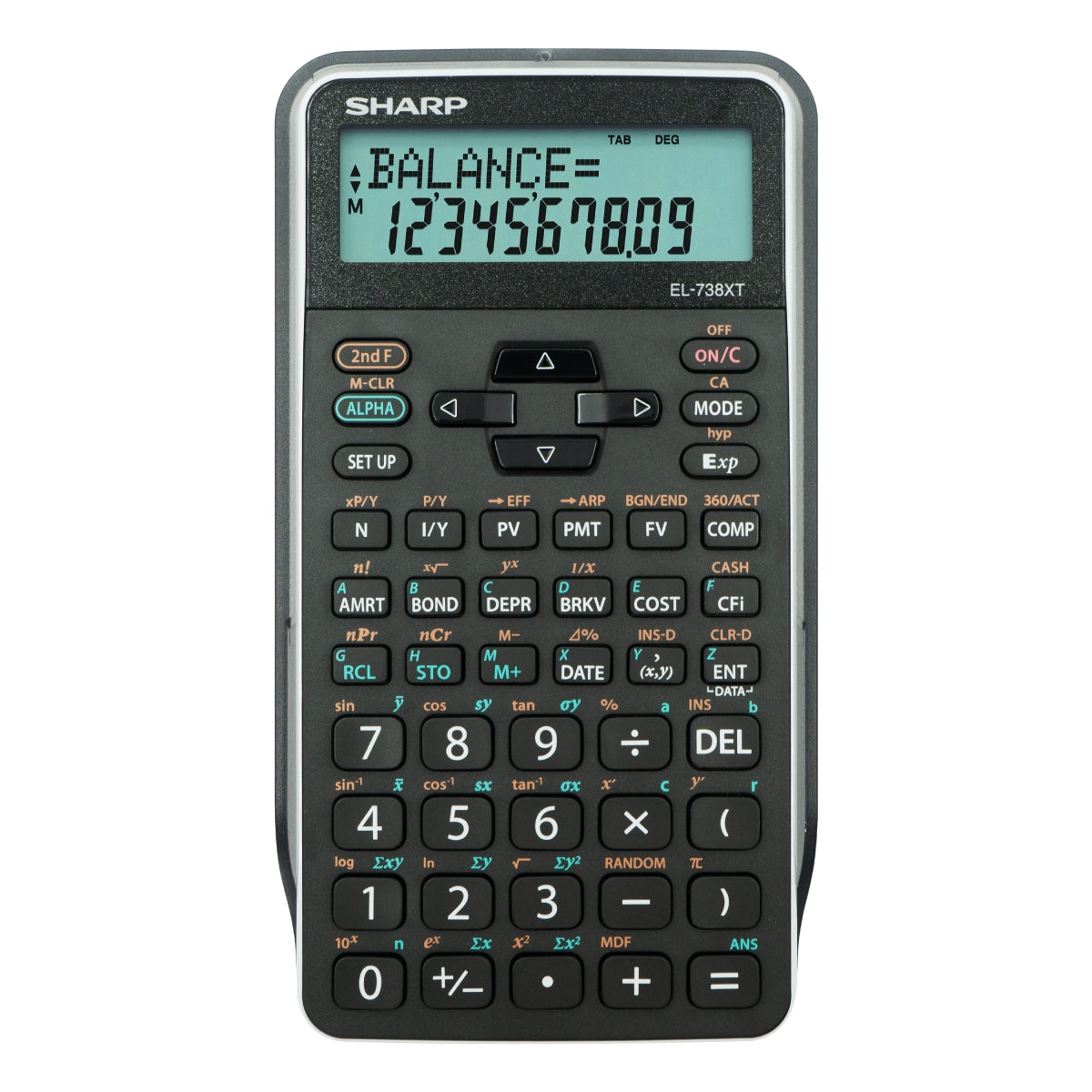 Sharp EL-738 XTB - Advanced Financial Calculator NEW DESIGN-0