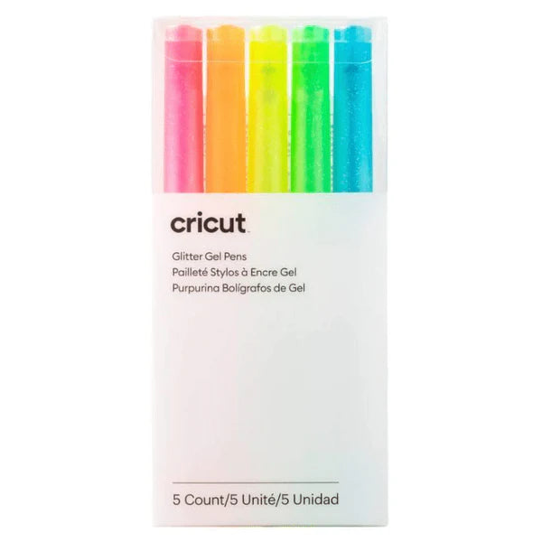 ''2009961 -Cricut 5 Glitter Gel Pens (0.8 mm) in Neon Pink; Neon Orange; Neon Yellow; Neon Green; Neon Blue
Embellish projects w