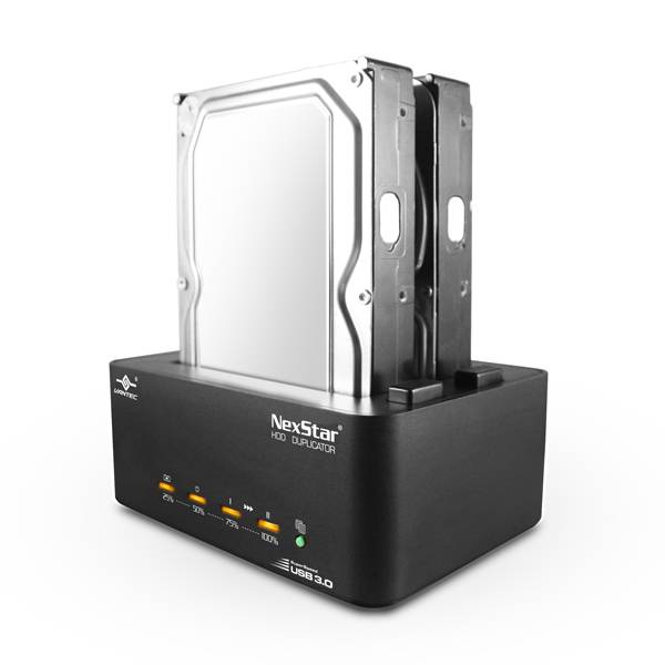 Vantec Standalone Hard Disk Duplicator for 2.5''/3.5'' SATA drives with USB 3.0 Dual Hard Drive Dock Functionality