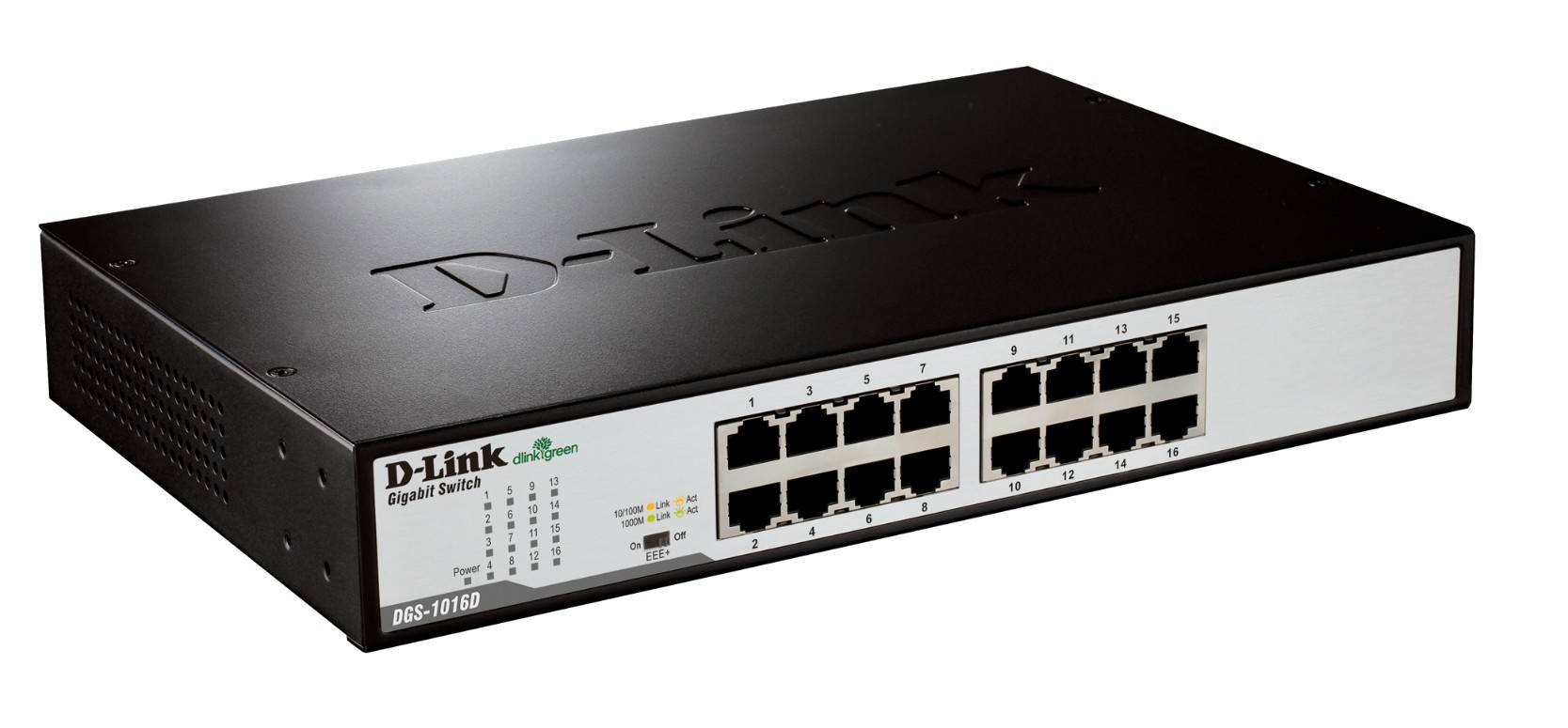 D-Link DGS-1016D 16-Port Gigabit Unmanaged Switch - Rackmount