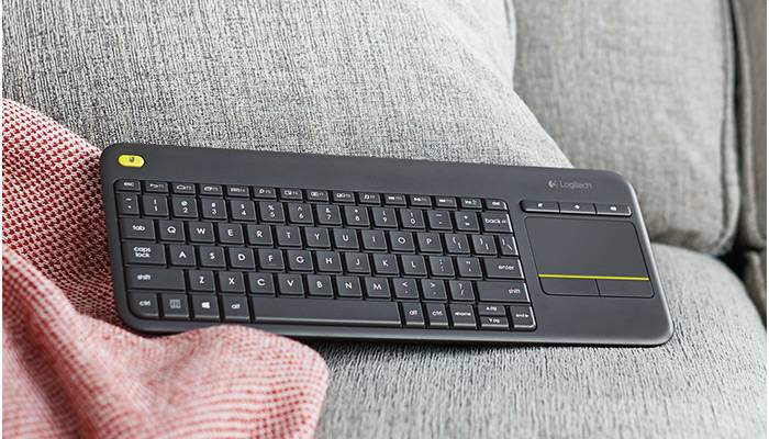 Logitech K400 Plus Wireless Touch Keyboard - Dark Grey