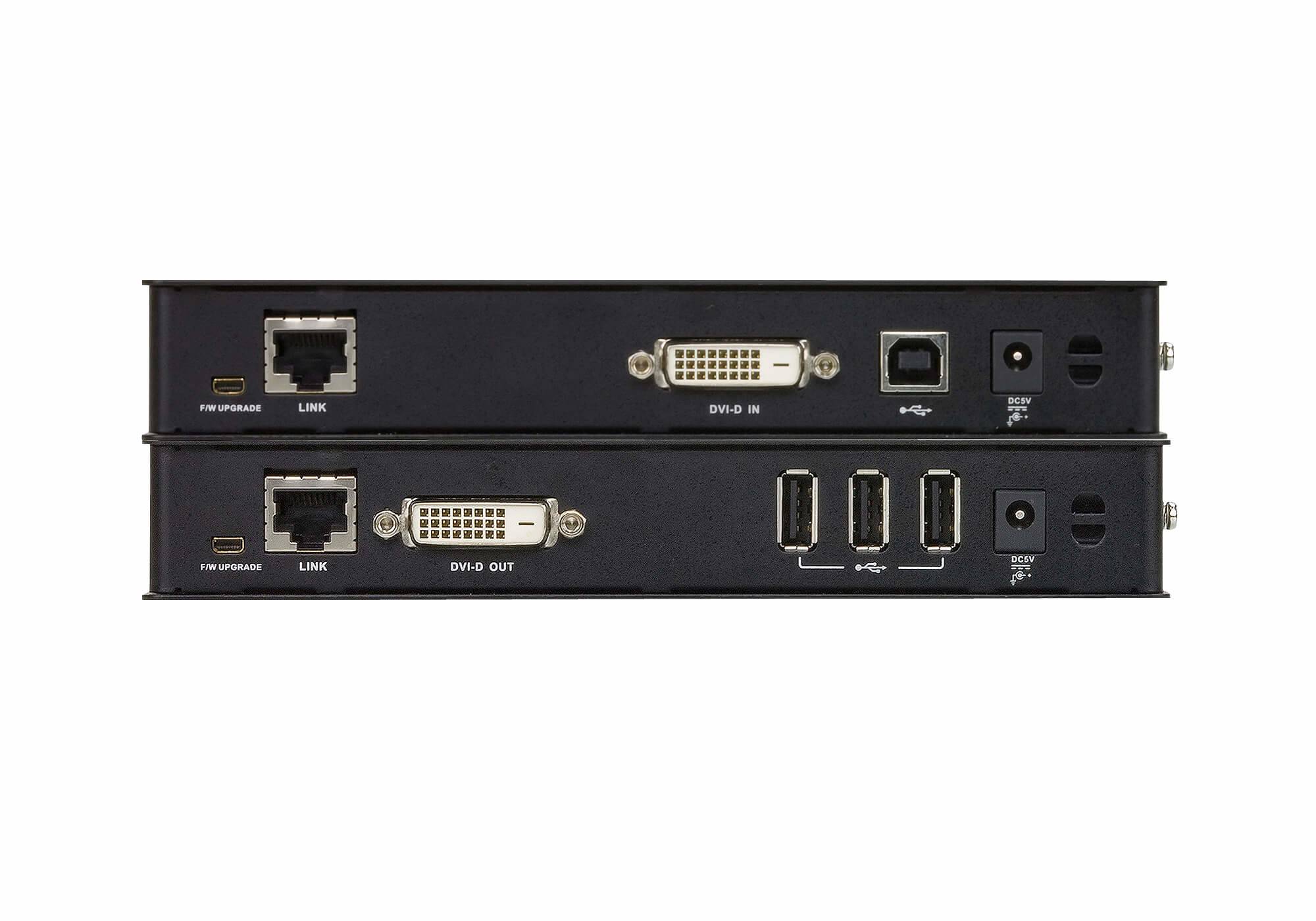 ATEN USB 2.0 DVI HDBaseT KVM Extender EX.USB/W/(US/EU/OUT) ADP. ATEN (100m).