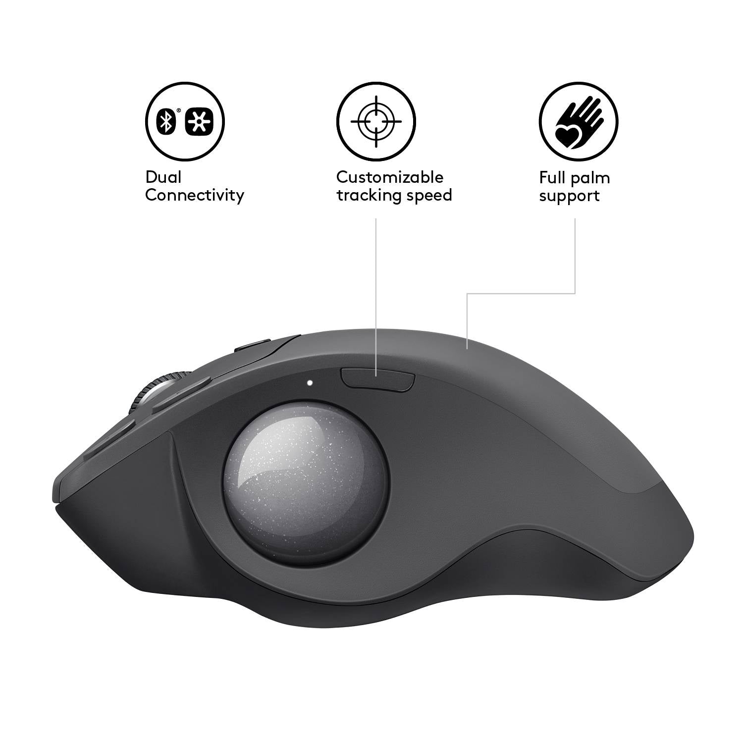 Logitech Wireless Mouse  MX ERGO  Trackball A new standard of comfort and precision Advanced tracking