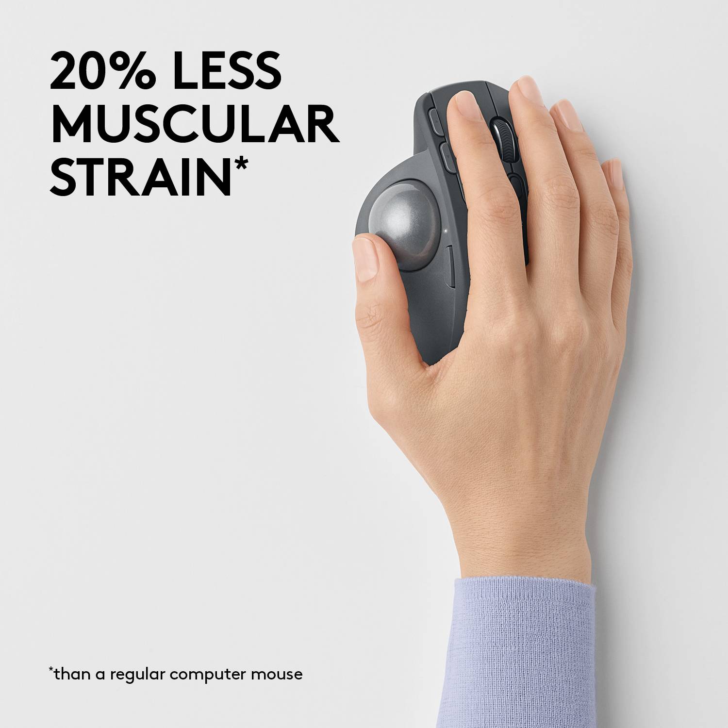 Logitech Wireless Mouse  MX ERGO  Trackball A new standard of comfort and precision Advanced tracking