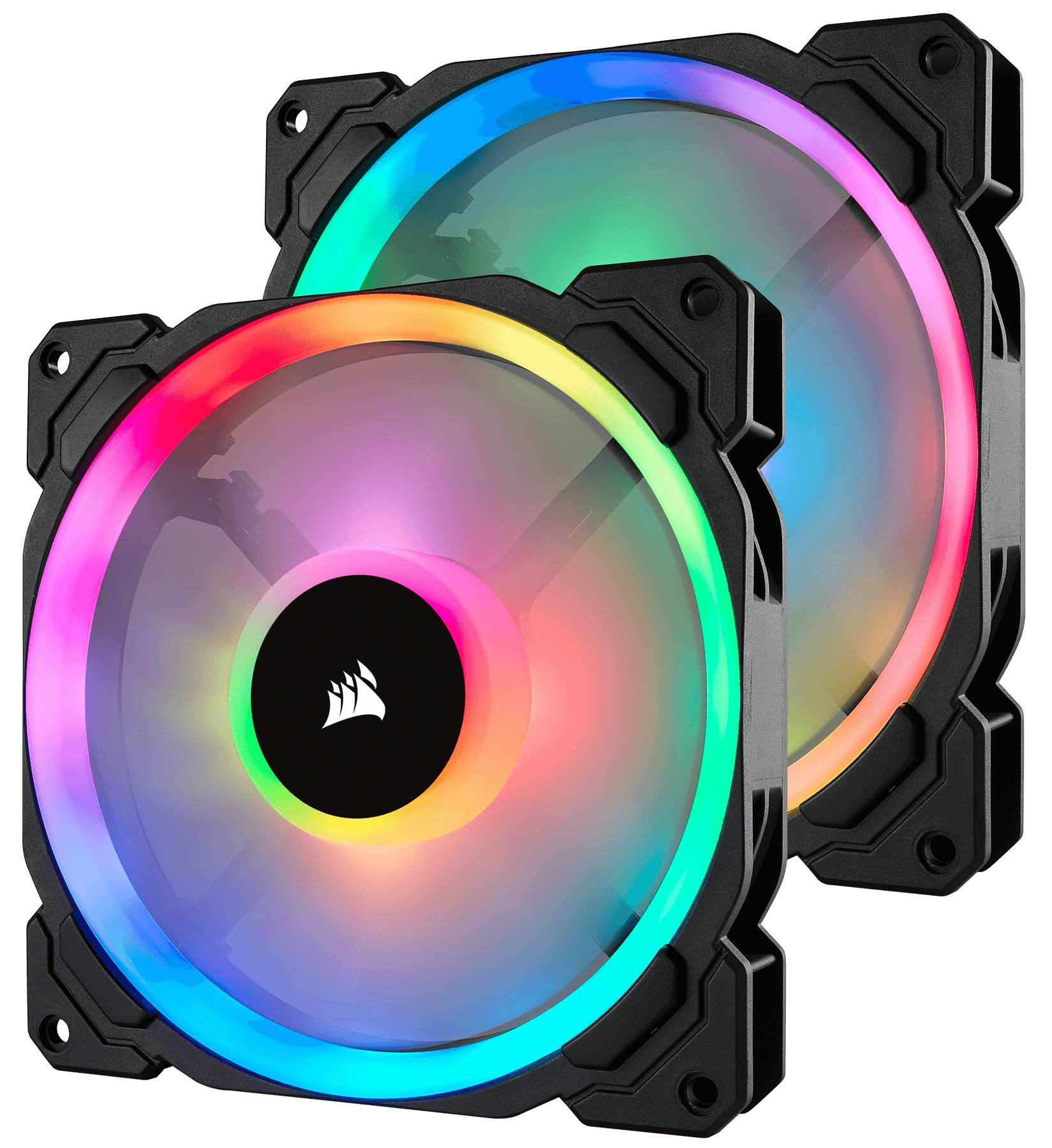 Corsair LL140 RGB 140mm Dual Light Loop RGB LED PWM Fan — 2 Fan Pack