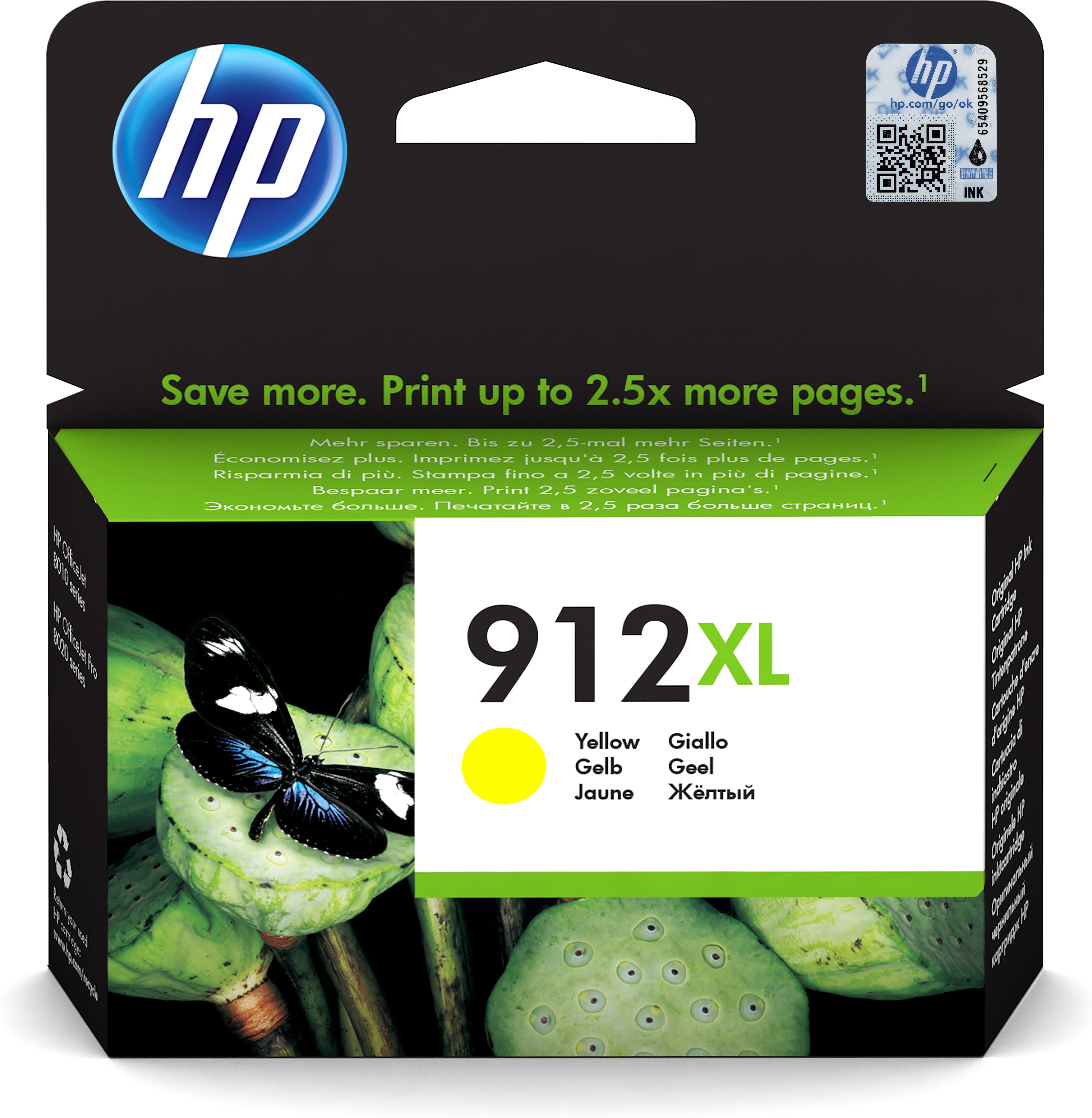 HP # 912XL High Yield Yellow Original Ink Cartridge