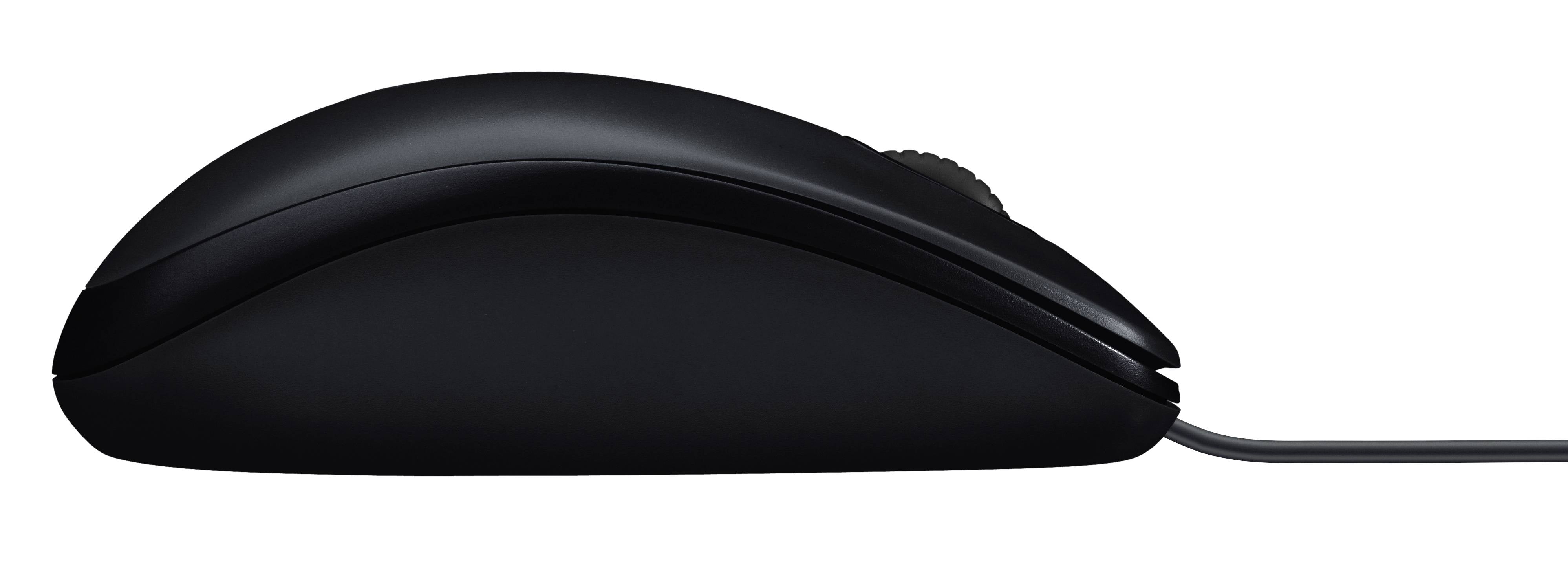 Logitech Corded Mouse M90 (Black) USB 3 buttons optical tracking with wheel