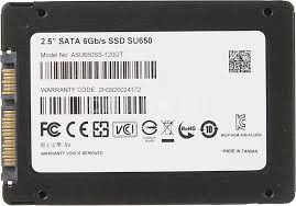 Adata ASU650SS-120GT-R SU650 120GB SATA 6Gb/s 3D NAND 2.5" Black Solid State Drive