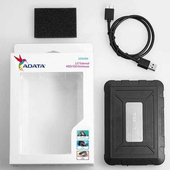 ADATA ED600 - Storage Enclosure - AED600-U31-CBK