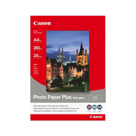 Canon Photo Paper Plus 1686B021AA SG-201 - semi-gloss photo paper - 20 sheets