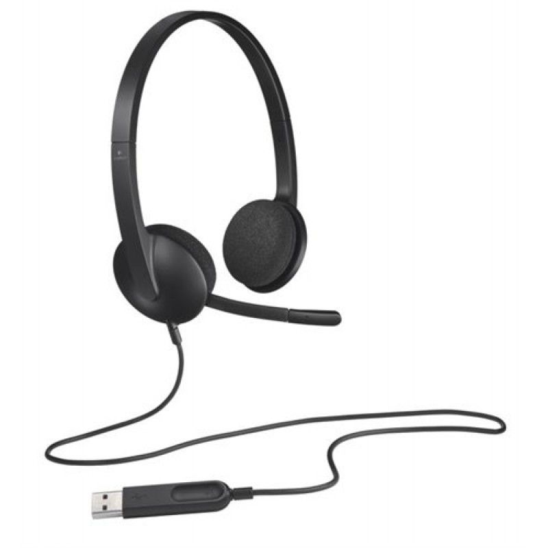 Logitech H340 USB Computer Headset - BLACK - USB - N/A - EMEA - LANG SET 935