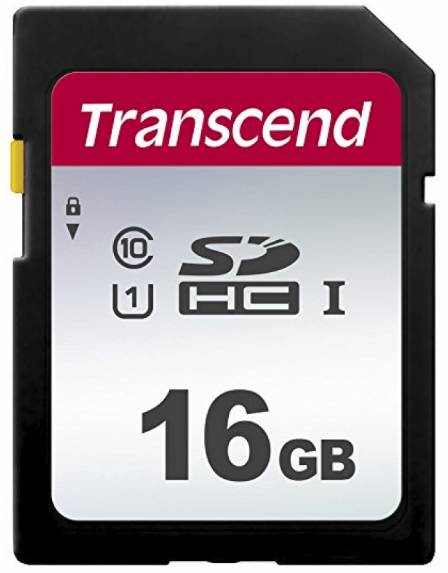 TRANSCEND 300S 16GB UHS-I CLASS 10 U1 SDHC CARD - TLC